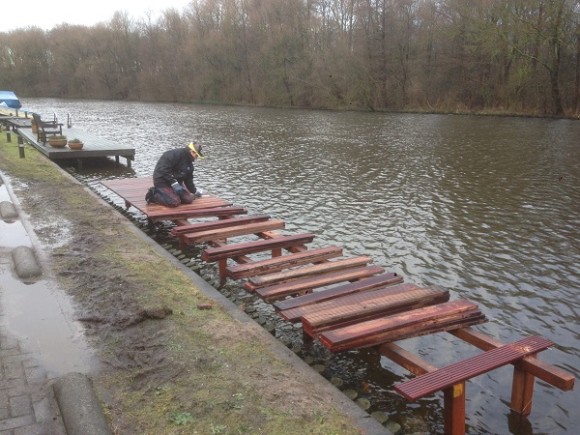 Constructie en plaatsing aanmeersteiger, Badhoevedorp