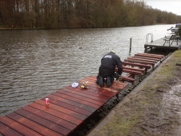 Constructie en plaatsing aanmeersteiger, Badhoevedorp